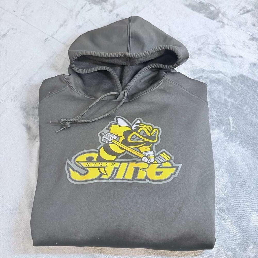 Badger Sport Men's Black Sz L Pullover Hoodie Bee Logo Sport Performance Active